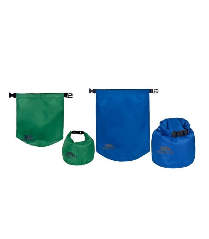 Drybag 5 & 10 Liter Dobbelt Pakke Trespass Tørposer EXHILARATION