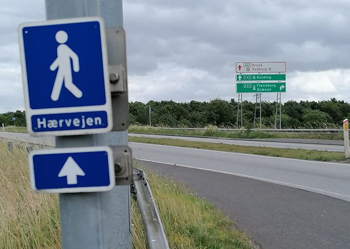 Hærvejen skilt vandreruter i Danmark